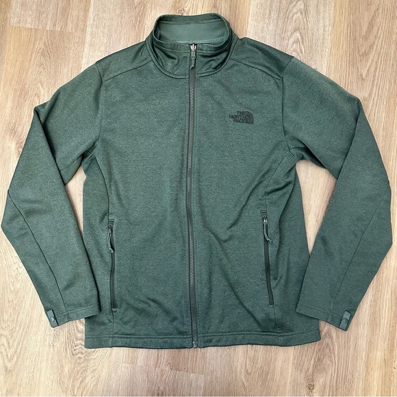 The North Face Green Performance Jacket with Stand-Up Collar size M - Picture 1 of 6